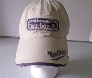 Sun Products Light Tan Purple Distressed 'Bourbon St' Adjustable Baseball Cap